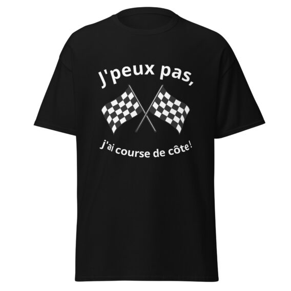 T-shirt classique homme "J'peux pas, j'ai course de côte !