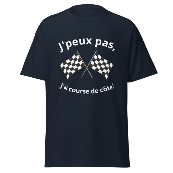 T-shirt classique homme "J'peux pas, j'ai course de côte !