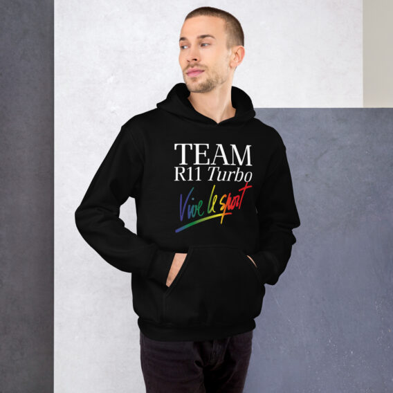 Sweat à capuche TEAM Renault 11 TURBO VIVE LE SPORT