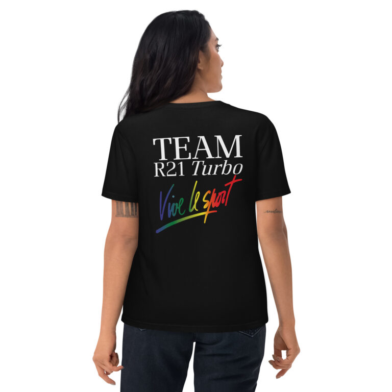 T-shirt femme en coton biologique R21 TURBO VIVE LE SPORT