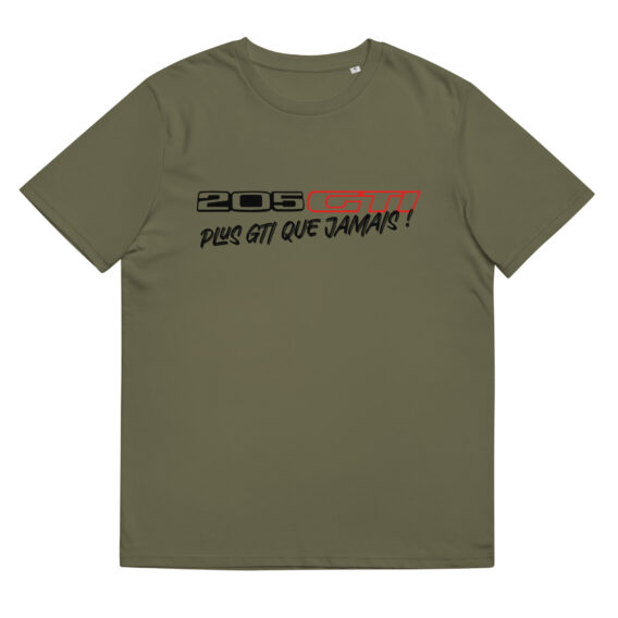 T-shirt femme en coton bio 205 gti, plus gti que jamais !