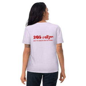 t-shirt femme peugeot 205 rallye
