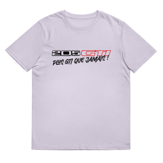 T-shirt femme en coton bio 205 gti, plus gti que jamais !