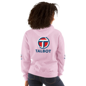 Sweat à capuche Femme “Talbot” : Affichez votre passion pour les voitures Talbot avec ce sweat à capuche exclusif de Shopnetwork Racing. Arborant l’inscription “Talbot” en petit à l’avant côté coeur, sur les 2 manches et en gros à l’avant, ce sweat célèbre l’héritage et l’esprit des légendaires Talbot Samba, Sunbeam, Horizon, ou Solara. Conçu pour les véritables passionnés, il allie style et dévotion automobile. Disponible uniquement sur Shopnetwork Racing, ajoutez-le dès maintenant à votre garde-robe pour montrer fièrement votre attachement à Talbot.