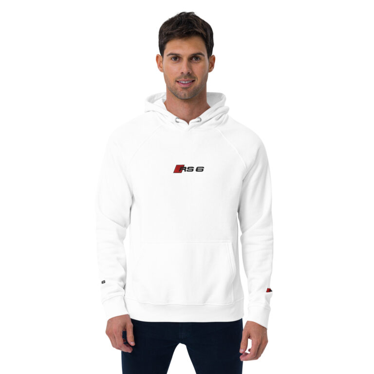 Exprimez votre passion pour l’Audi RS6 avec ce sweat à capuche exclusif et raffiné. Logo RS6 Brodé : Broderie de qualité centre poitrine et sur les poignets pour une touche premium. Design Élégant : Style moderne et épuré, parfait pour un look distingué. Confort Haut de Gamme : En coton biologique, idéal pour allier confort et style. Un essentiel pour les amateurs de performance et d’élégance.