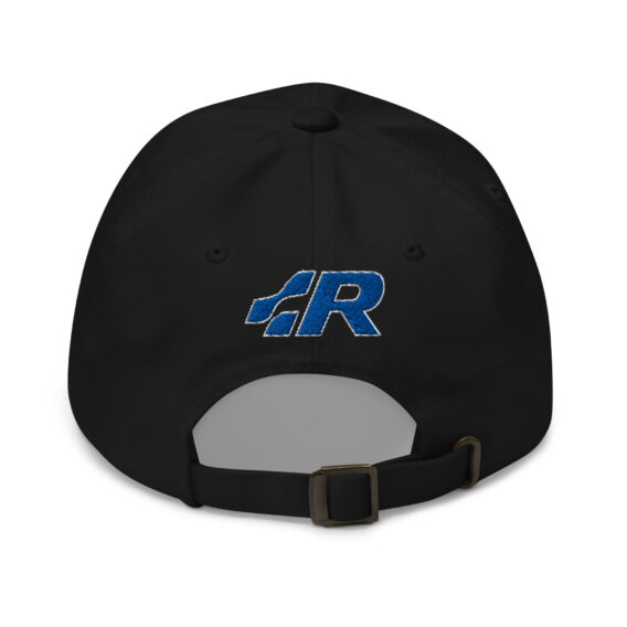 classic-dad-hat-black-back-691f5344c427e.jpg Casquette brodée pour les fans de Volkswagen R – Style sportif et élégant