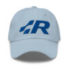 classic-dad-hat-light-blue-front-691f5344d52d2.jpg Casquette brodée pour les fans de Volkswagen R – Style sportif et élégant