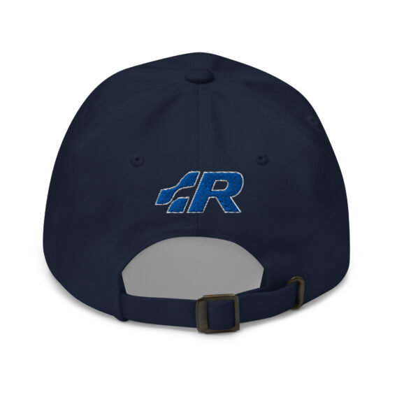 classic-dad-hat-navy-back-691f5344c56de.jpg Casquette brodée pour les fans de Volkswagen R – Style sportif et élégant