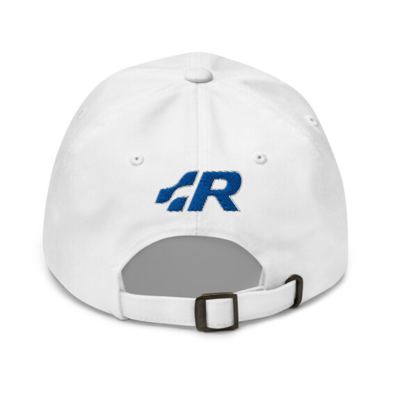 classic-dad-hat-white-back-691f5344d88e4.jpg Casquette brodée pour les fans de Volkswagen R – Style sportif et élégant