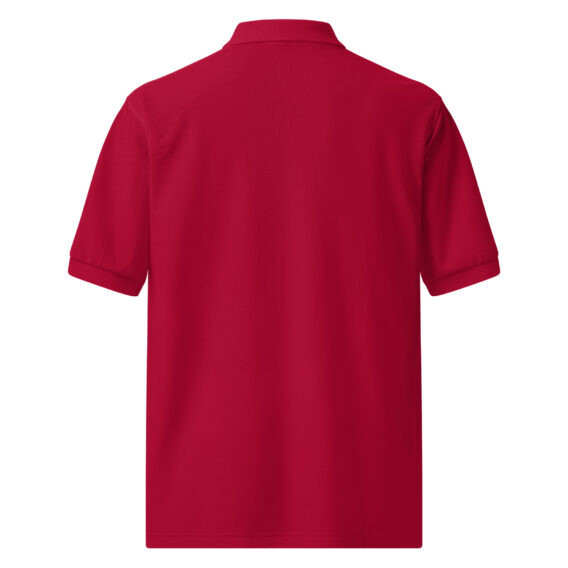premium-polo-shirt-red-back-691cbe329dd2a.jpg Polo brodé R – Élégance sportive et raffinement