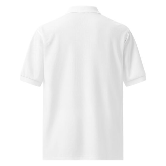 premium-polo-shirt-white-back-691cbe32a2203.jpg Polo brodé R – Élégance sportive et raffinement