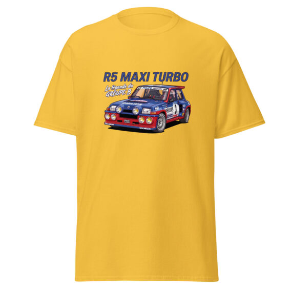 unisex-classic-tee-daisy-front-6a2d83396919f.jpg T-shirt R5 Maxi Turbo – La légende du Groupe B