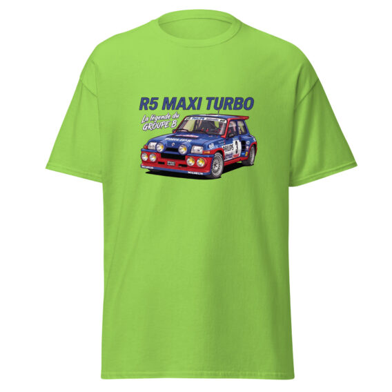 unisex-classic-tee-lime-front-6a2d83395bc1c.jpg T-shirt R5 Maxi Turbo – La légende du Groupe B