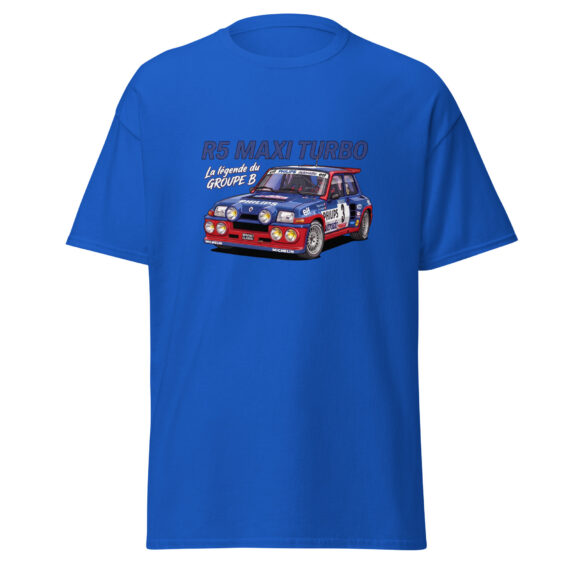 unisex-classic-tee-royal-front-6a2d833926577.jpg T-shirt R5 Maxi Turbo – La légende du Groupe B