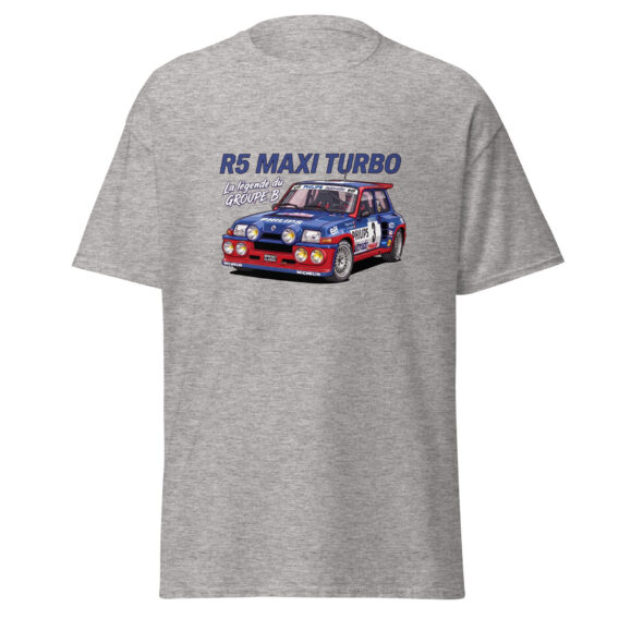 unisex-classic-tee-sport-grey-front-6a2d83393ea63.jpg T-shirt R5 Maxi Turbo – La légende du Groupe B