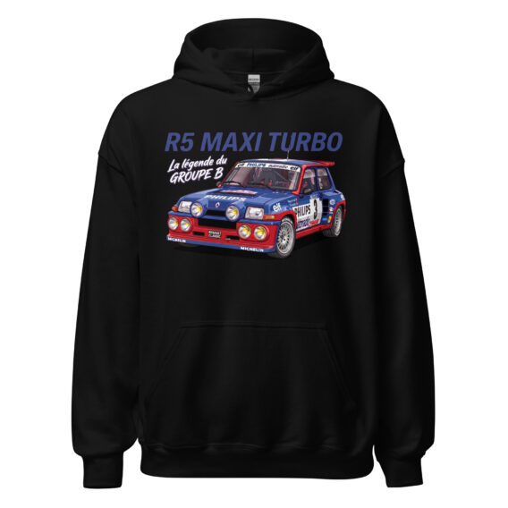 Sweat à capuche R5 Maxi Turbo – La légende du Groupe B