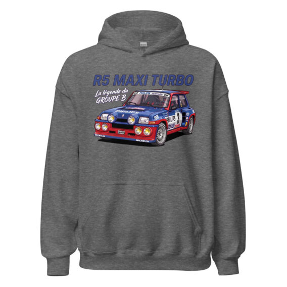 Sweat à capuche R5 Maxi Turbo – La légende du Groupe B