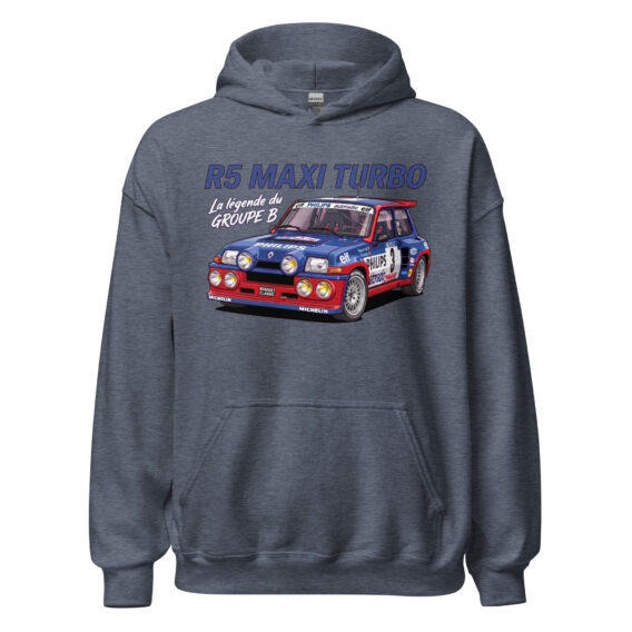 Sweat à capuche R5 Maxi Turbo – La légende du Groupe B