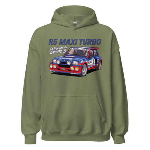 Sweat à capuche R5 Maxi Turbo – La légende du Groupe B