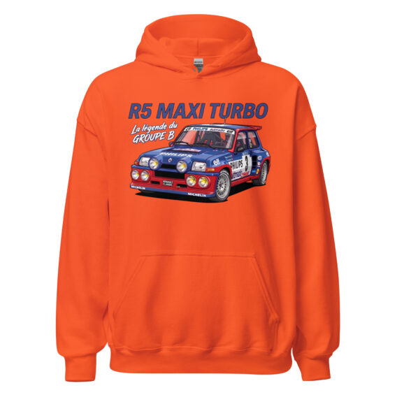 Sweat à capuche R5 Maxi Turbo – La légende du Groupe B