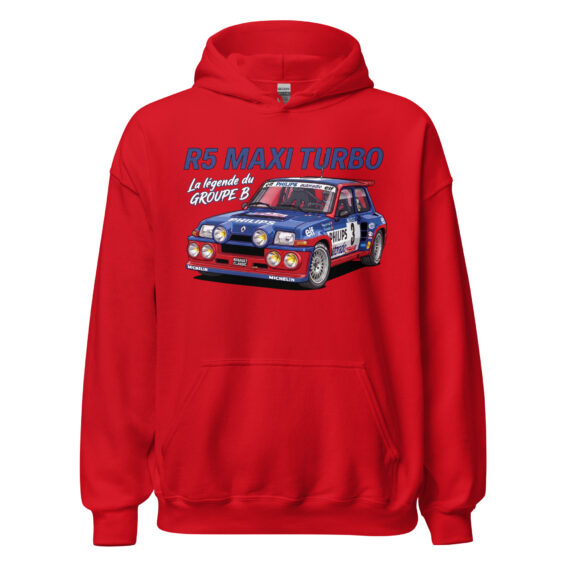 Sweat à capuche R5 Maxi Turbo – La légende du Groupe B