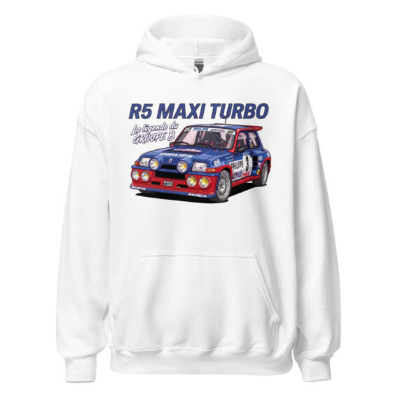 Sweat à capuche R5 Maxi Turbo – La légende du Groupe B