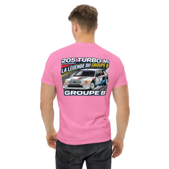 unisex-classic-tee-azalea-back-6a5501d6b164c.jpg T-shirt Peugeot 205 Turbo 16 – La légende du Groupe B