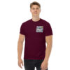 unisex-classic-tee-maroon-front-6a5501d68a533.jpg T-shirt Peugeot 205 Turbo 16 – La légende du Groupe B
