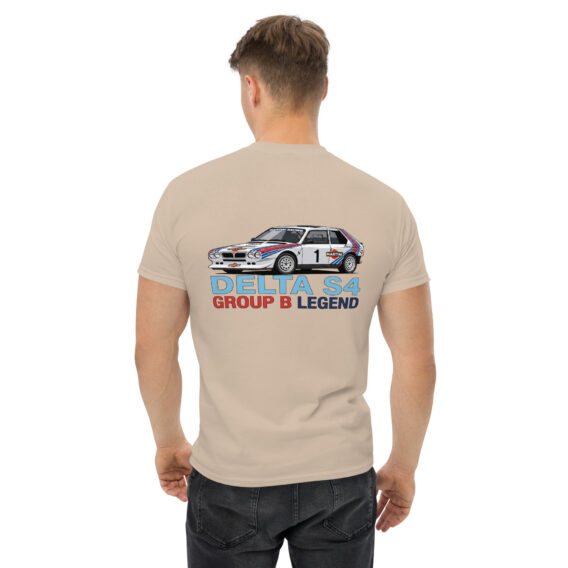 unisex-classic-tee-sand-back-6a5509457a23b.jpg T-shirt Lancia Delta S4 – Groupe B Legend