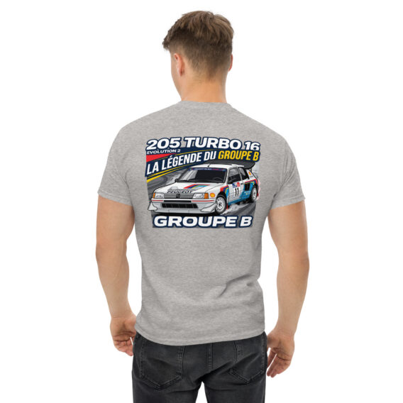 unisex-classic-tee-sport-grey-back-6a5501d6cc323.jpg T-shirt Peugeot 205 Turbo 16 – La légende du Groupe B