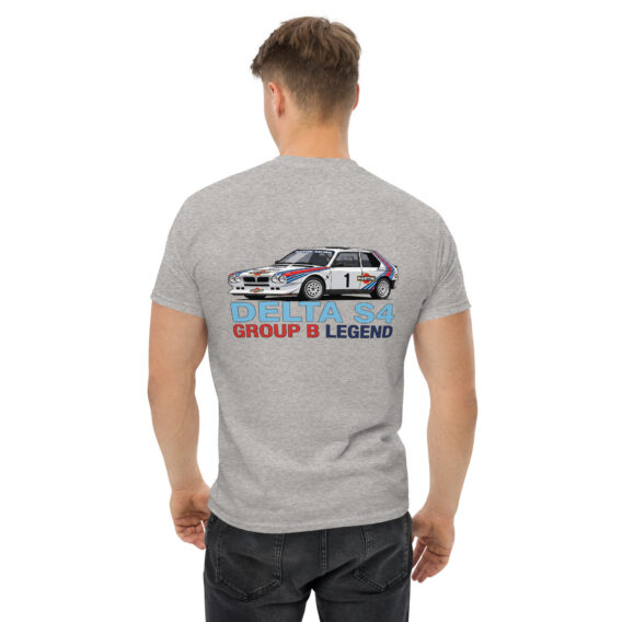 unisex-classic-tee-sport-grey-back-6a55094574fd6.jpg T-shirt Lancia Delta S4 – Groupe B Legend