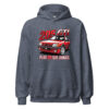 205 GTI “Plus GTI que jamais” hoodie – Heather Sport Dark Navy, front view