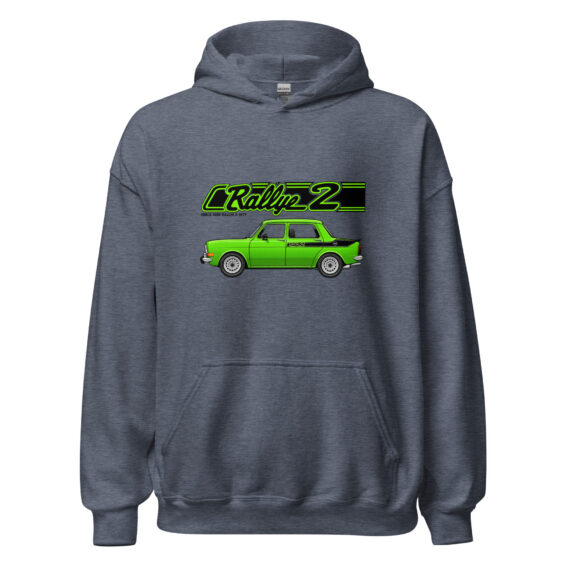 Rallye 2 hoodie – Heather Sport Dark Navy, front view