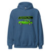 Rallye 2 hoodie – Indigo blue, front view
