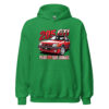 205 GTI “Plus GTI que jamais” hoodie – Mint green, front view