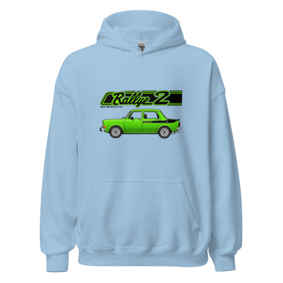 Rallye 2 hoodie – Light blue, front view