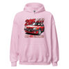 205 GTI “Plus GTI que jamais” hoodie – Light pink, front view