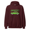 Rallye 2 hoodie – Burgundy, front view