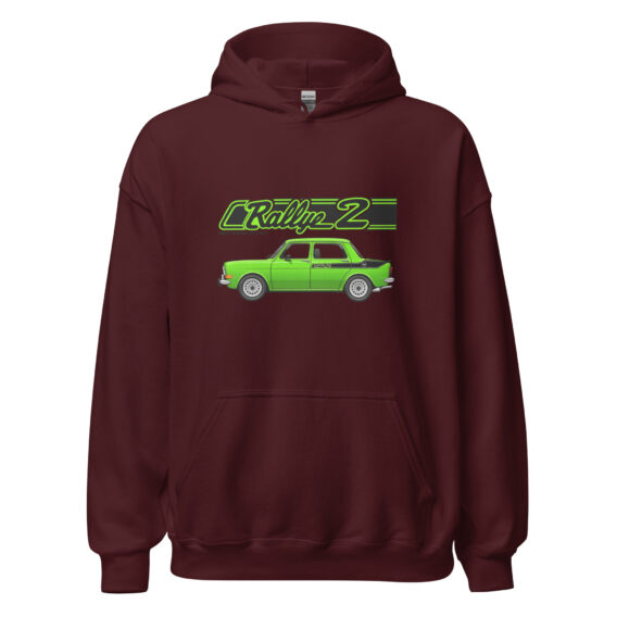 Rallye 2 hoodie – Burgundy, front view