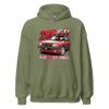 205 GTI “Plus GTI que jamais” hoodie – Military green, front view