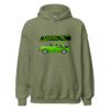 Rallye 2 hoodie – Military green, front view