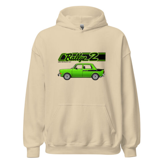 Rallye 2 hoodie – Sand, front view