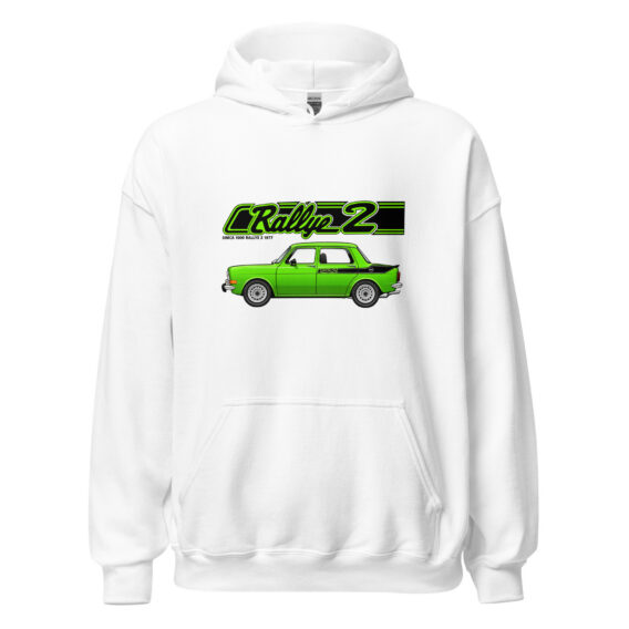 Rallye 2 hoodie – White, front view
